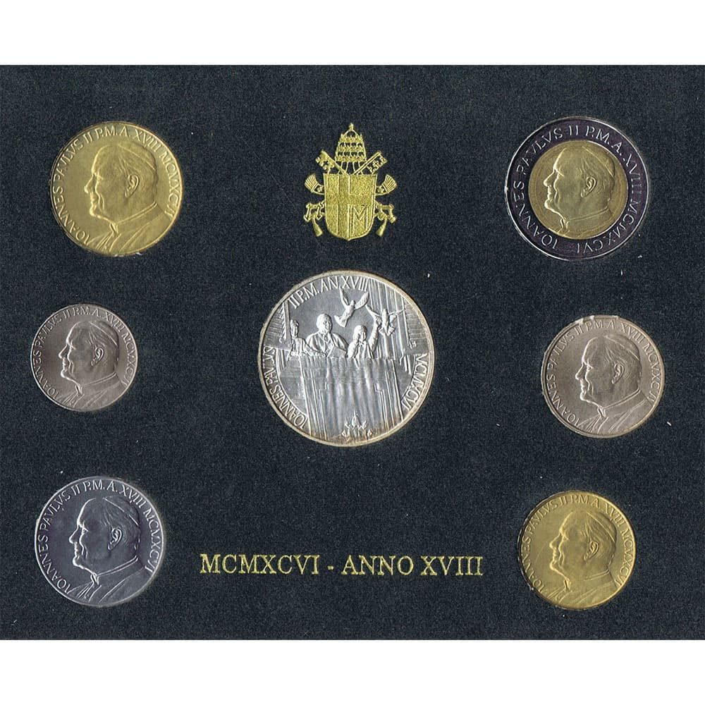 Cartera monedas Vaticano año 1996 en Liras