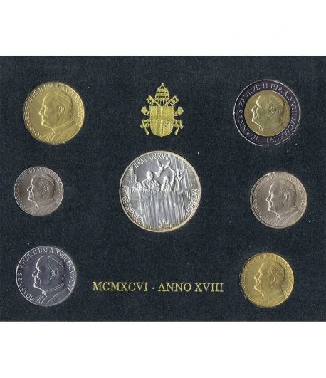 Cartera monedas Vaticano año 1996 en Liras