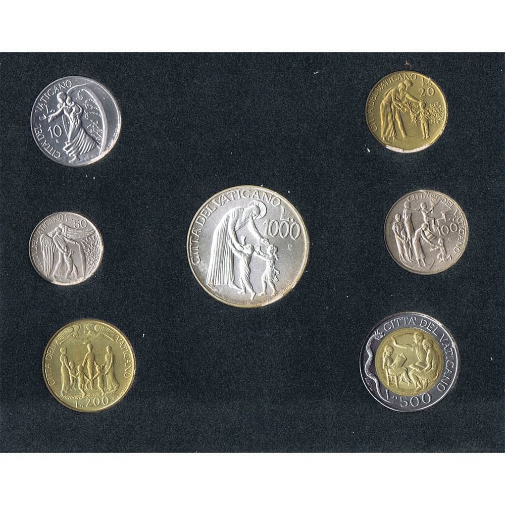 Cartera monedas Vaticano año 1996 en Liras