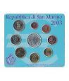 Cartera oficial euroset San Marino 2003 + 5€ (plata)