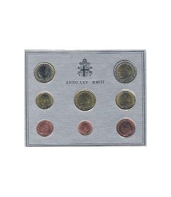 Cartera oficial euroset Vaticano 2003