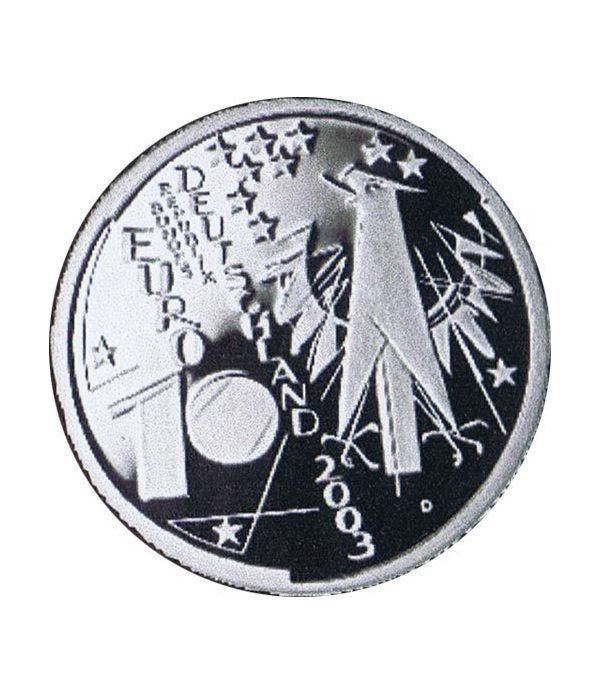 moneda Alemania 10 Euros 2003 D. Deutsches Museo  - 2