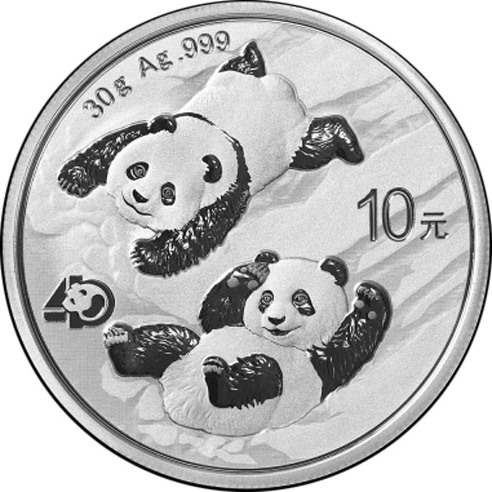 Onza de plata Moneda de China 10 Yuan Panda 2022  - 1