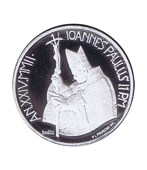 Vaticano 10 euros 2002. Dia Mundial Paz. Plata.