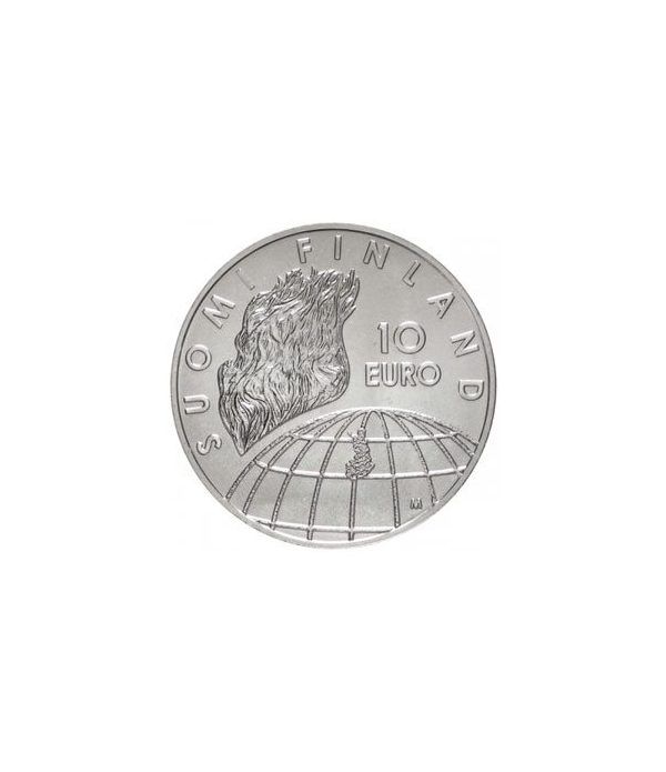moneda Finlandia 10 Euros 2002 (JJOO Helsinki)(estuche proof).