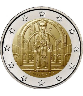 moneda de Andorra 2 euros 2021 dedicada a Nostra Senyora de Meritxell  - 1