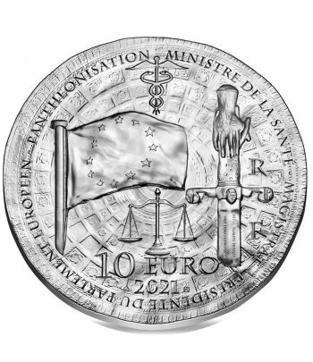 Moneda de plata de Francia año 2021 10 euros Simone Veil