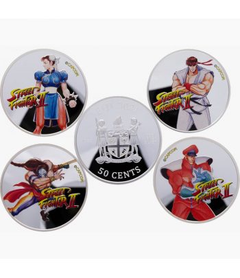 Colección de 4 onzas de plata EEUU año 2021 Street Fighter II  - 1