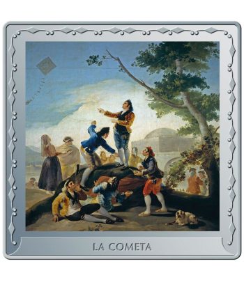 Moneda de España año 2021 Goya. La cometa. 10 euros Plata
