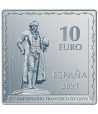 Moneda de España año 2021 Goya. Perro Semihundido. 10 euros