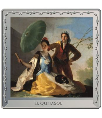 Moneda de España año 2021 Goya. El Quitasol. 10 euros Plata