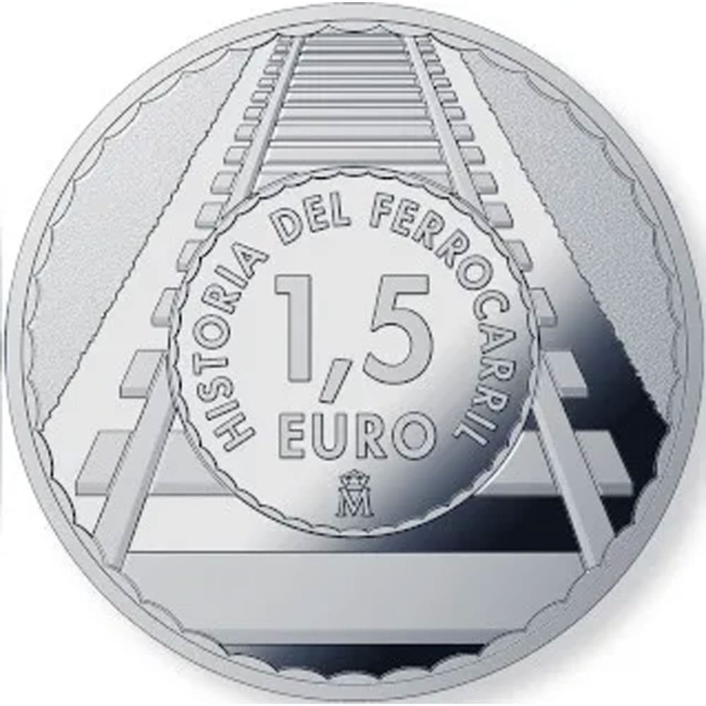 Monedas 2021 Serie Historia del Ferrocarril I. Estuche con 15 monedas  - 3