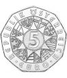 Moneda de plata 5 euros Austria Año Nuevo 2022