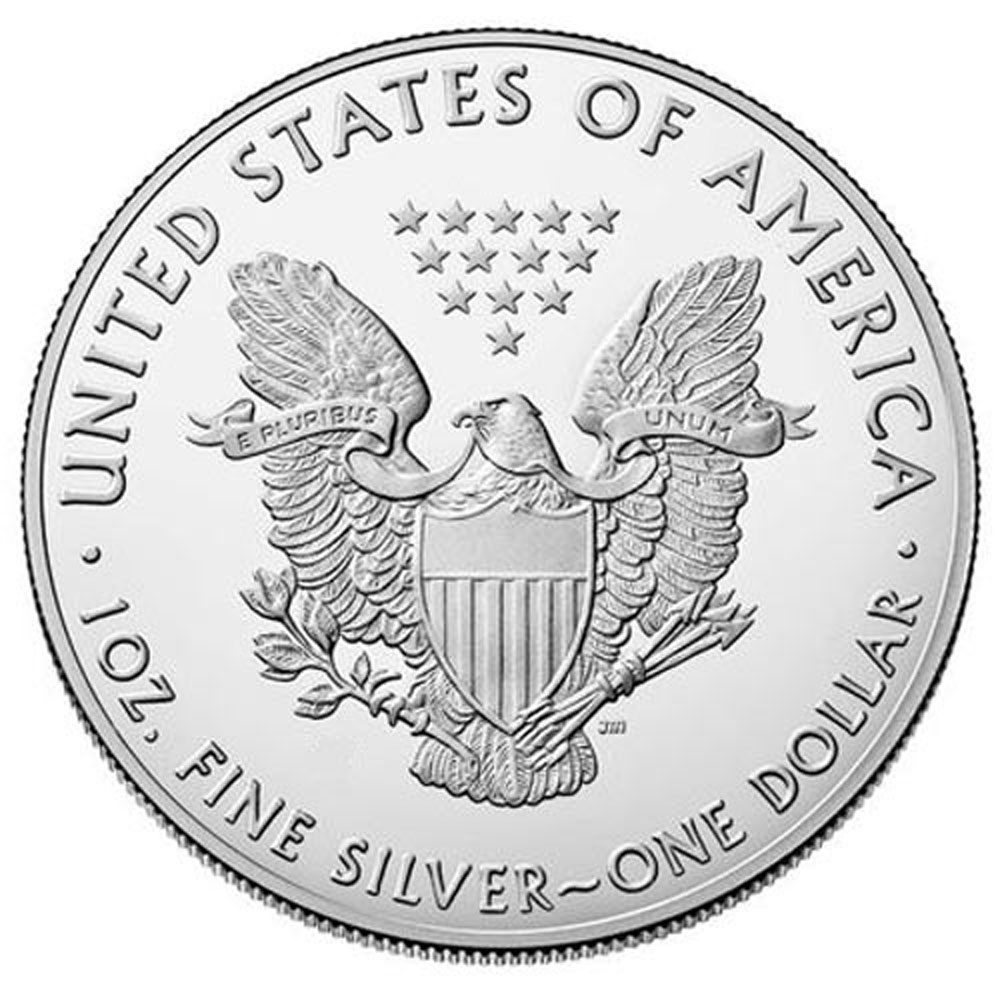 Monedas de Plata American Eagle Estados Unidos 2021 color