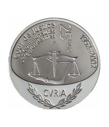 Luxemburgo 25 Euros 2002 Tribunal de Justicia. Plata.  - 1
