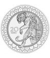 moneda de plata Austria 20 Euros 2022 Tigre Asia.