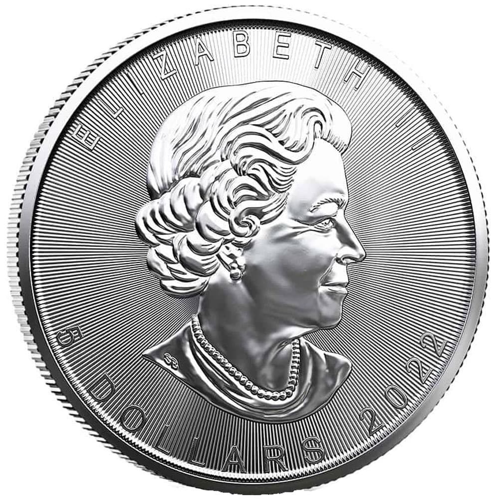 Moneda de 1$ de plata Canada Maple 2022  - 2