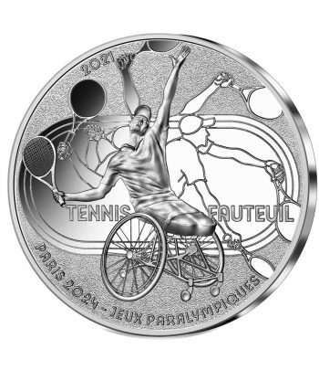 Moneda 10 euros de plata Francia año 2021 Juegos Paralímpocos