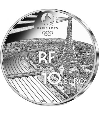 Moneda 10 euros de plata Francia año 2021 Juegos Paralímpocos