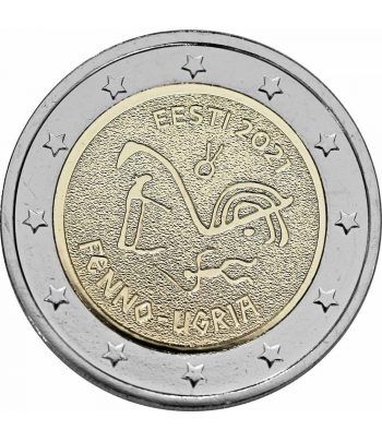 moneda 2 euros Estonia 2021 dedicada a los Pueblos ugrofineses  - 1