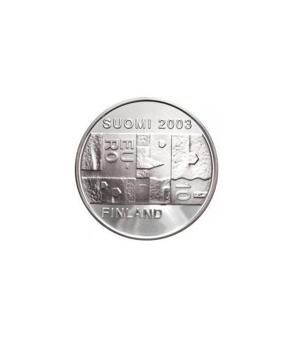 moneda Finlandia 10 Euros 2003 (Chydenius) (estuche proof)