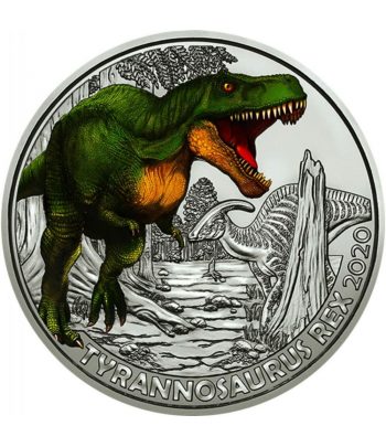 Austria moneda de 3 Euros 2020 Tyrannosaurus Rex.  - 1