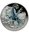 Austria moneda de 3 Euros 2021 Therizinosaurus.