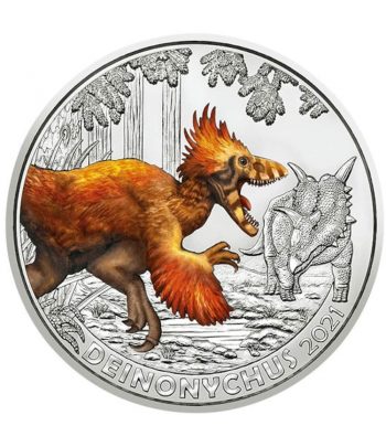 Austria moneda de 3 Euros 2021 Deinonychus