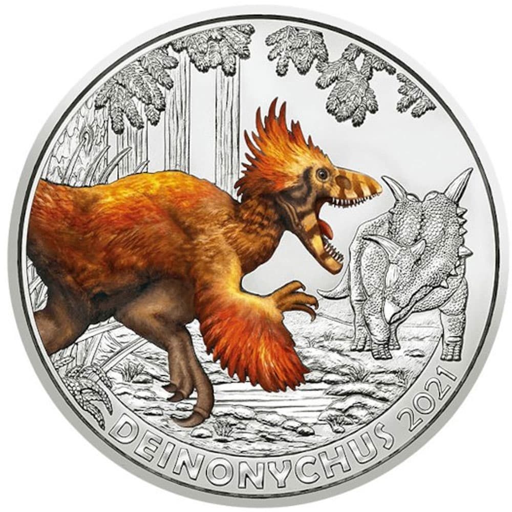 Austria moneda de 3 Euros 2021 Deinonychus