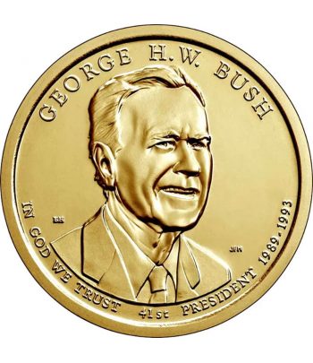 Dollar Presidencial nº 41 George Bush. Ceca P y D