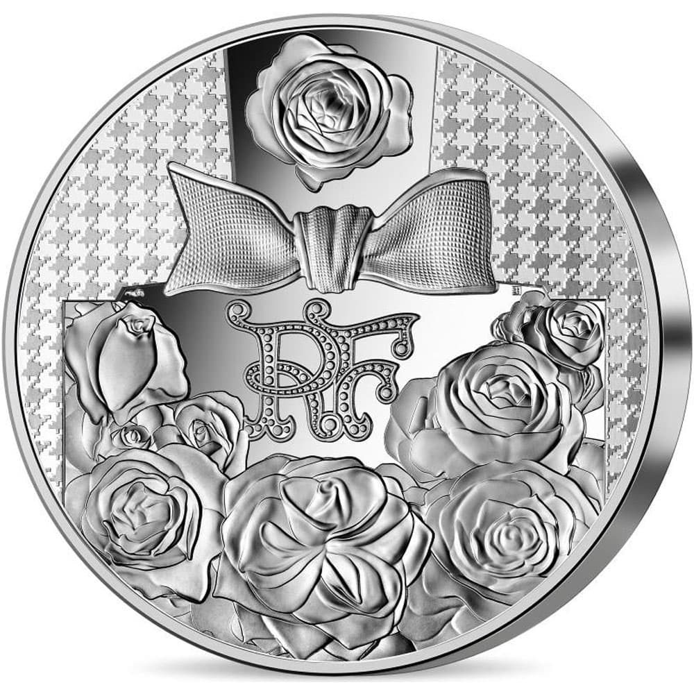 Moneda 50 euros de plata Francia año 2021 Christian Dior  - 1