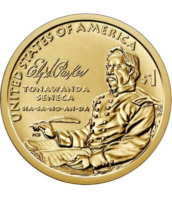 Moneda de Estados Unidos 1$ Nativa Americana 2022. 2 cecas  - 2