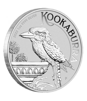 Moneda de 1$ de plata Australia Kookaburra año 2022  - 1