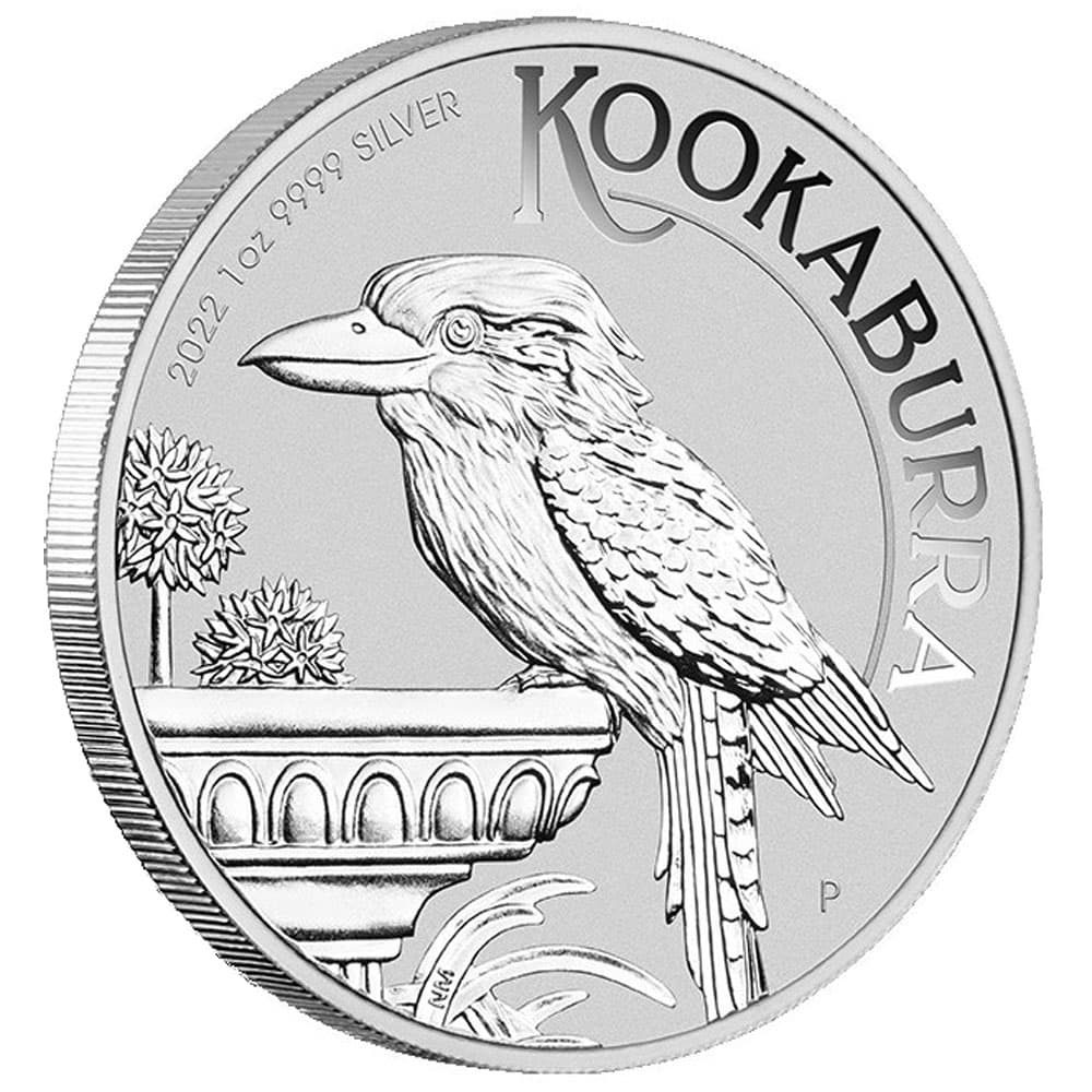 Moneda de 1$ de plata Australia Kookaburra año 2022  - 1