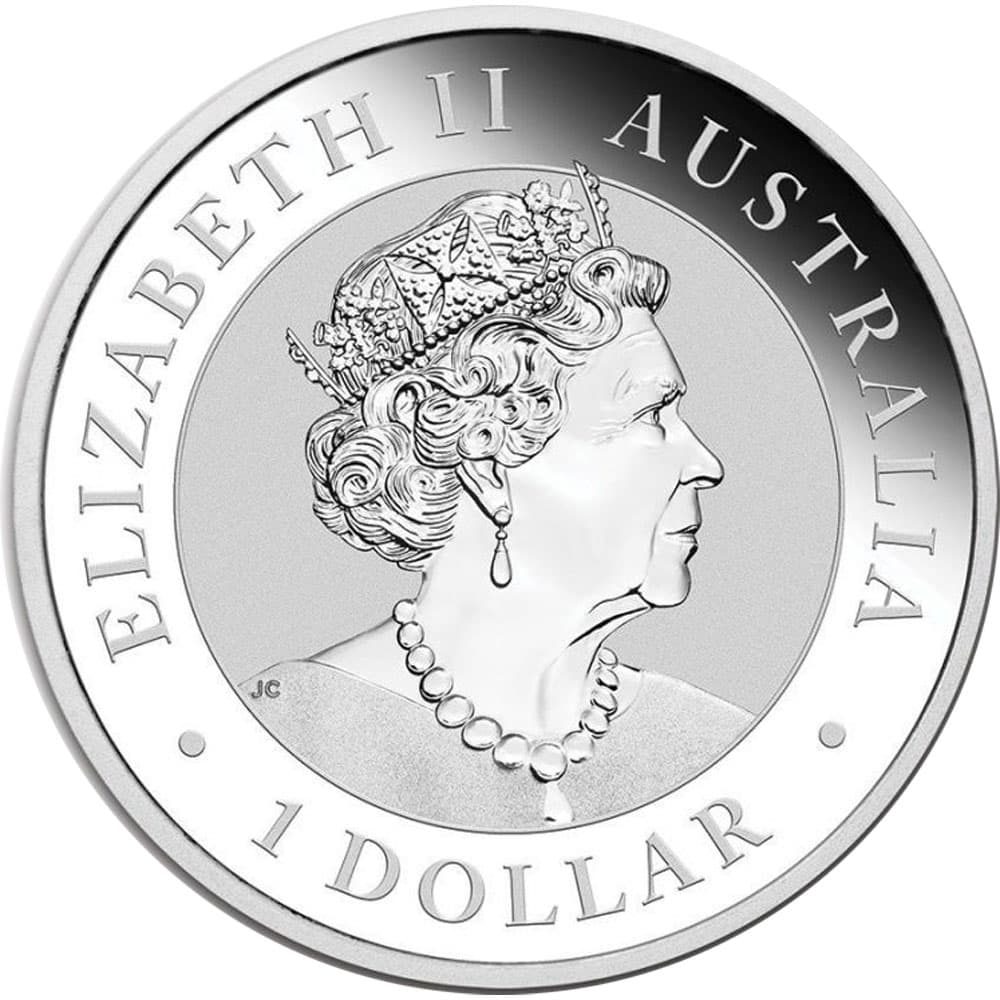 Moneda de 1$ de plata Australia Kookaburra año 2022  - 2