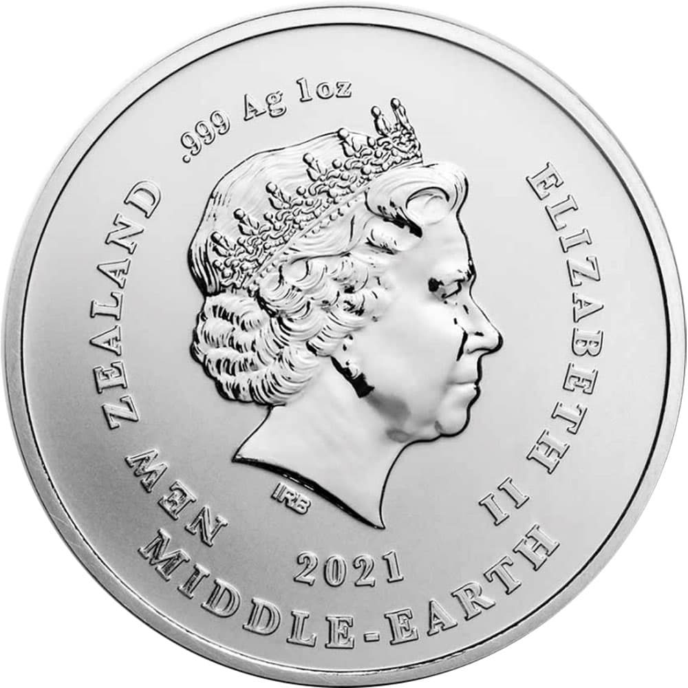 Moneda de plata de Nueva Zelanda 1$ Señor Anillos. Frodo 2021  - 2