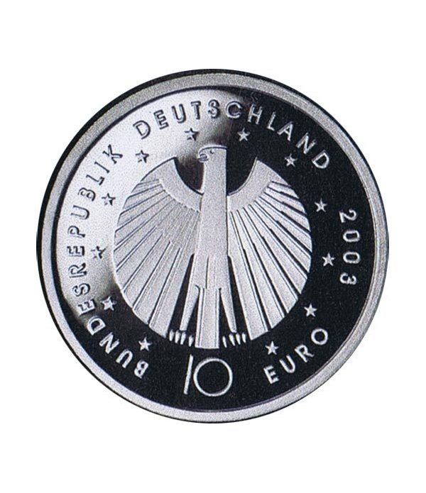 moneda Alemania 10 Euros 2003 Fifa.  - 2