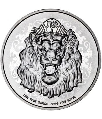 Moneda de plata de Niue 2$ León Rugiente año 2022  - 1