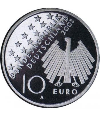 moneda Alemania 10 Euros 2003 A. 50 Años de 17 junio 1953