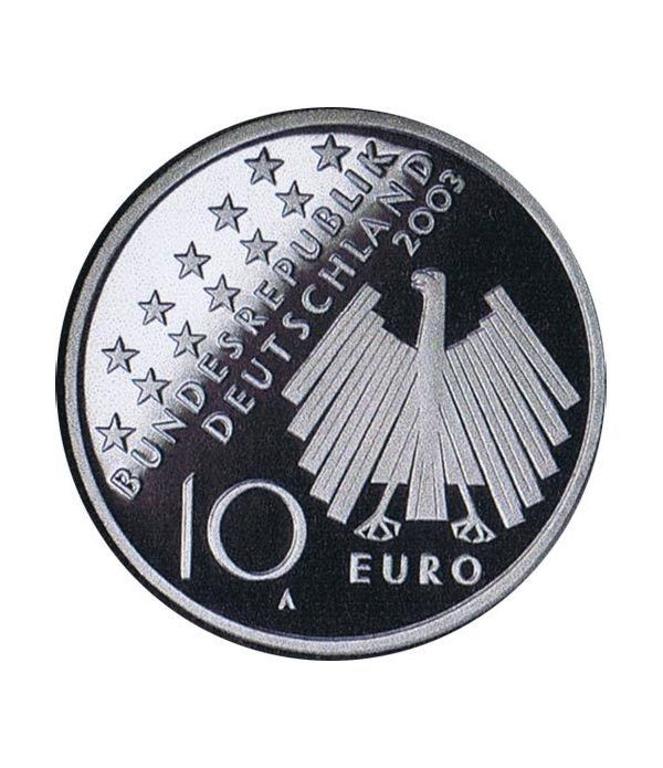 moneda Alemania 10 Euros 2003 A. 50 Años de 17 junio 1953  - 4