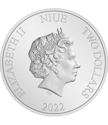 Moneda de plata 2 Dollars Niue Tortuga 2022
