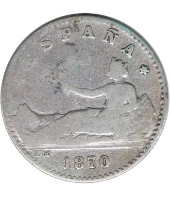Moneda de España Gobierno Provisional 50 Céntimos 1870*70.  - 1