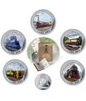 Monedas 2022 Serie Historia del Ferrocarril. Completa con