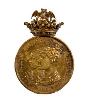 Medalla conmemorativa Exposición Universal de Barcelona año 1888.  - 1