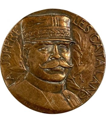Medalla de Bronce General Joffre Primera Guerra Mundial 1916.