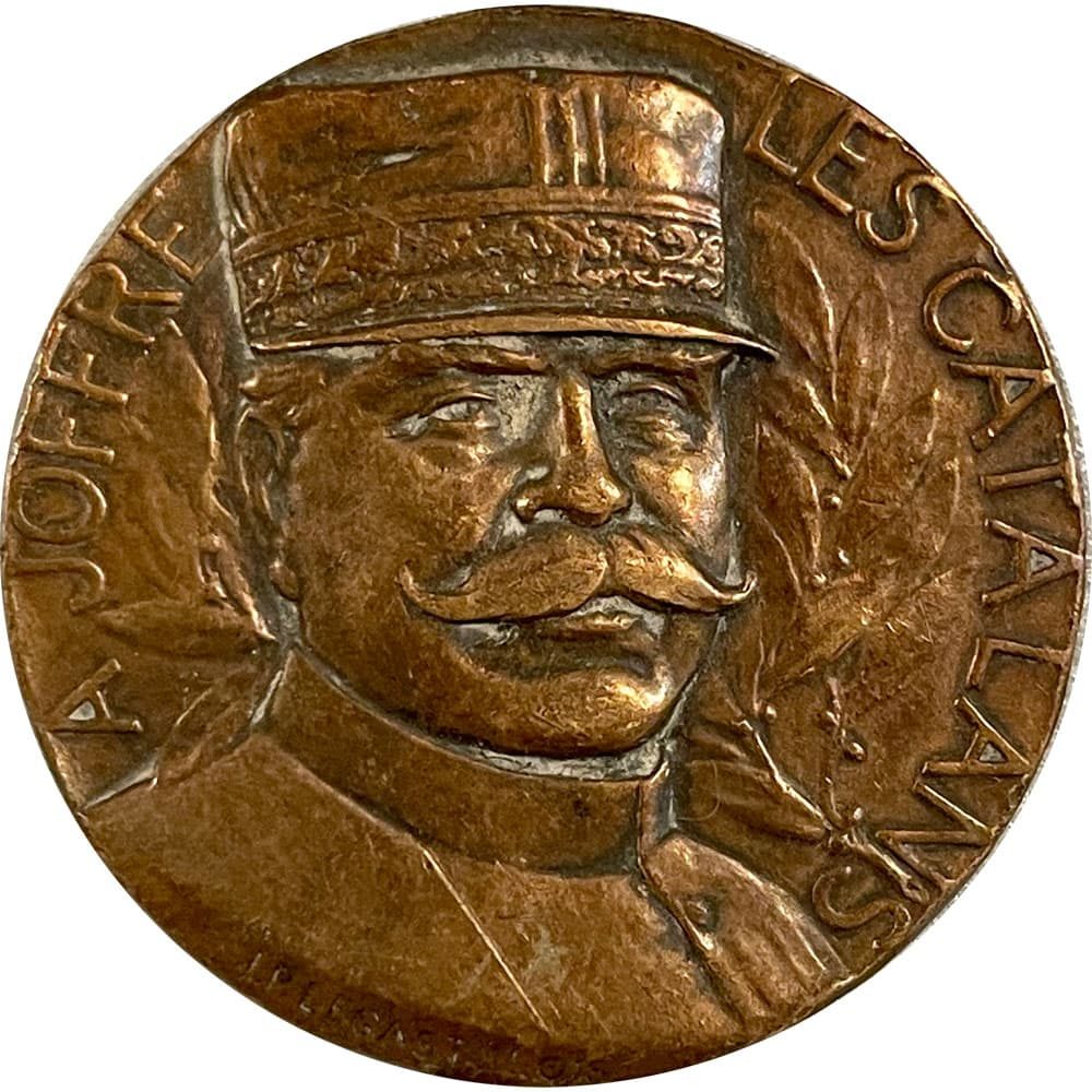 Medalla de Bronce General Joffre Primera Guerra Mundial 1916.