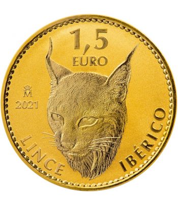 Moneda de España Lince Ibérico onza de oro 2021