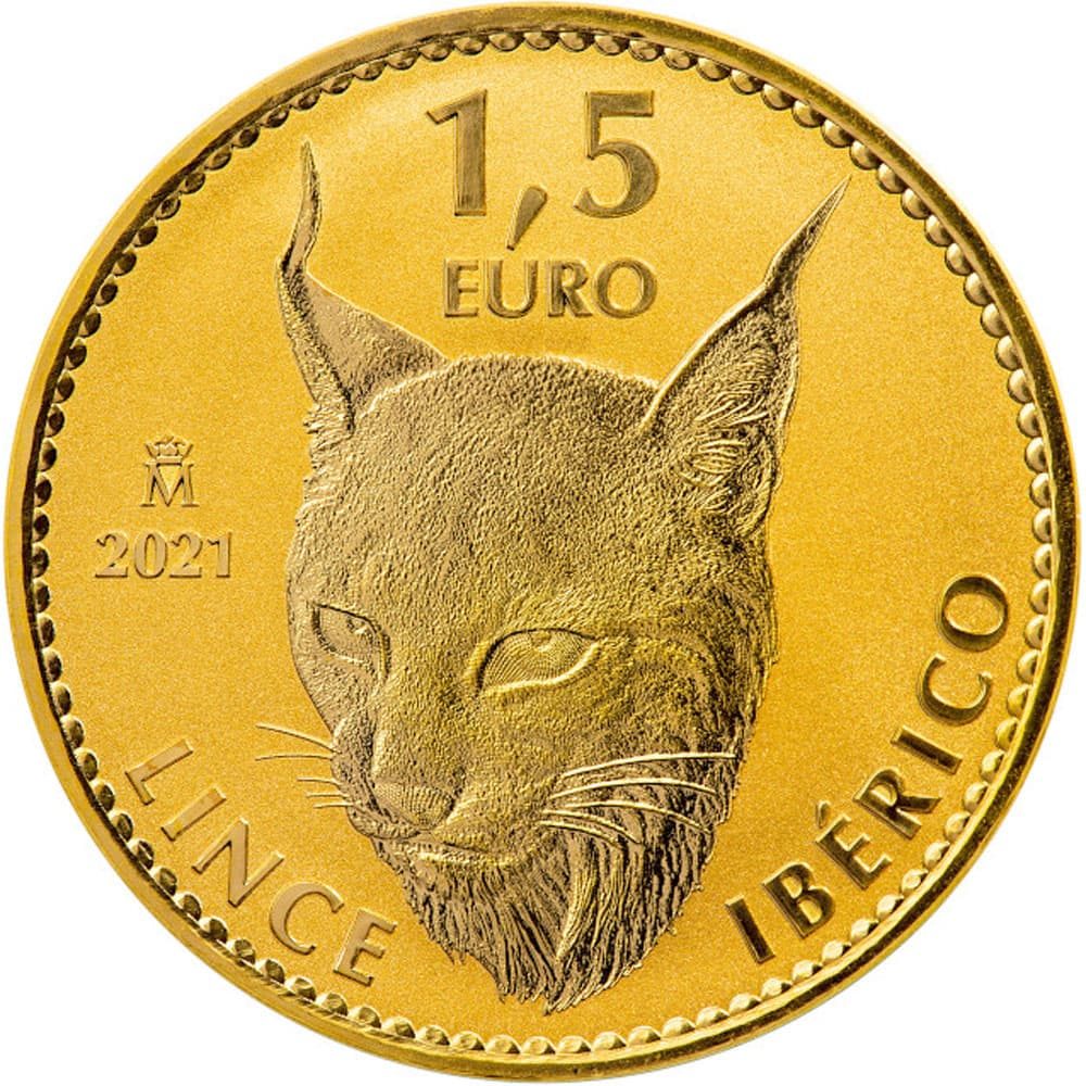 Moneda de España Lince Ibérico onza de oro 2021  - 1