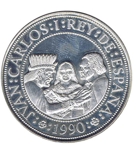 Moneda de España 5000 Pesetas de plata año 1990