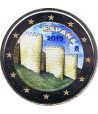 moneda conmemorativa 2 euros España 2019 Ávila. Color